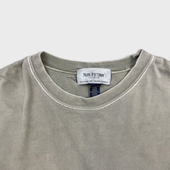 Vintage 90s Blank T Shirt Mens XL Gray Sun Faded Bleached Basic Short Sleeve Tee