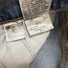 Levi's 502 Jeans Mens 32x28 Blue Regular Taper Fit Light Wash Denim Pants