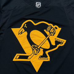 2019 Adidas Pittsburgh Penguins Stadium Series Patch Jersey Mens Large Black Fight Strap