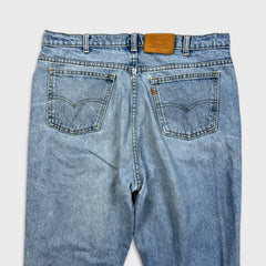 Vintage 90s Levi's 619 Jeans Mens 37x32 Blue Light Wash Orange Tab Faded Denim Pants