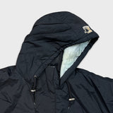 Vintage 90s Starter Pro Line Oakland Raiders Jacket Mens XL Black NFL Football 1/4 Zip Pullover