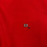 Diesel Polo Shirt Mens XL Red Short Sleeve Stretch Cotton Zip Button Up