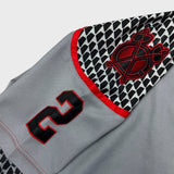 Reebok Chicago Blackhawks Duncan Keith Jersey Mens 2XL Grey Alternate NHL Fight Strap