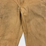 Dickies Pants Mens 28x32 Beige Straight Leg Faded Hammer Loop Canvas Workwear