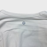 Lululemon All It Takes Back-Twist Ribbed Long Sleeve Shirt Womens Size 4 White