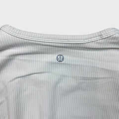 Lululemon All It Takes Back-Twist Ribbed Long Sleeve Shirt Womens Size 4 White