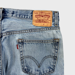 Vintage Y2K Levi's 505 Jeans Mens 36x30 Blue Regular Fit Straight Leg Light Wash Denim Pants