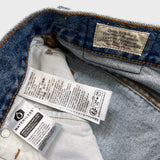 Levi's 501 Jeans Mens 28x30 Blue Original Fit Straight Distress Frayed Leg Denim Pants