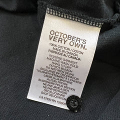 October's Very Own Polo Shirt Mens Large Black Classic OVO Owl Short Sleeve