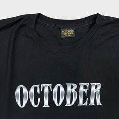 October's Very Own T Shirt Mens 2XL Black OVO October Spell Out Graphic Tee
