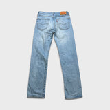 Levi's 501 Jeans Mens 31x32 Blue Original Fit Straight Leg Light Wash Denim Pants