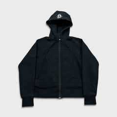 Lululemon Scuba Hoodie Womens Size 8 Black Full Zip Sports Hooded Sweater