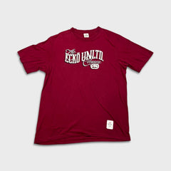 Vintage Y2K Ecko Unltd T Shirt Mens Large Red The Classic Graphic Short Sleeve Tee