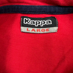 Vintage 90s Kappa T Shirt Mens Large Red Graphic Short Sleeve Tee