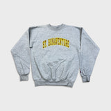 Vintage Y2K Champion Sweatshirt Mens Medium Gray St Bonaventure Authentic Athletic Pullover