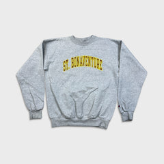 Vintage Y2K Champion Sweatshirt Mens Medium Gray St Bonaventure Authentic Athletic Pullover