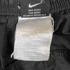 Vintage 90s Nike Sportswear Track Pants Mens Large Black Clima Fit Baggy Taper