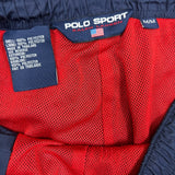 Vintage 90s Polo Sport Ralph Lauren Track Pants Mens Medium Blue Lined Jogger