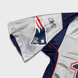 Vintage Y2K Reebok Tom Brady #12 New England Patriots Jersey Mens Medium Gray NFL