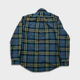 Polo Ralph Lauren Shirt Mens Medium Blue Pony Plaid Striped Preppy Button Up Long Sleeve