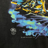 Vintage 1988 Harley Davidson Kick Some Thunder T Shirt Mens XL Black Faded USA Tee