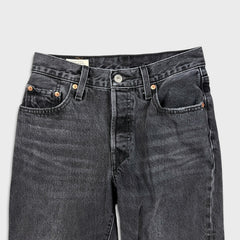Levi's 501 '90s Style Jeans Womens 24x30 Black Original Fit Straight Dark Wash Denim Pants