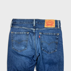 Levi's 514 Jeans Mens 32x30 Blue Slim Straight Fit Stretch Faded Medium Wash Denim Pants