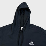 Adidas Essentials Hoodie Mens XL Black Stripe Lightweight Hooded Sweater