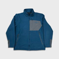 The North Face Fleece Mens Medium Blue Outdoor Full Zip Jacket