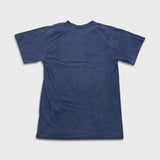 Stussy T Shirt Mens Small Blue Faded Washed Classic Logo Spell Out Graphic Tee
