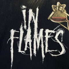 2013 In Flames North American Tour T Shirt Mens 2XL Black Metal Rock Band Tee