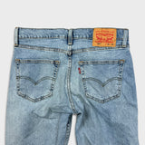 Levi's 511 Jean Mens 32x32 Blue Slim Fit Mid Rise Light Wash Stretch Denim Pants