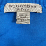 Burberry Brit T Shirt Mens Medium Blue Equestrian Knight Logo Casual Tee