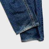 Rock Revival Jeans Mens 34x32 Blue Kurt Straight Leg Medium Wash Distressed Pants