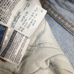 Levi's 501 S Jeans Womens 28x28 Blue Skinny Taper Leg Light Wash Faded Denim