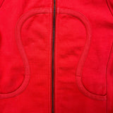 Lululemon Scuba Hoodie Womens Size 8 Red Full Zip Sports Hooded Sweater