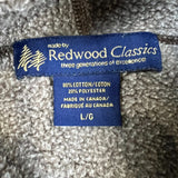 Vintage Redwood Classic Blank Hoodie Mens Large Brown Faded 90s Hooded Sweatshirt