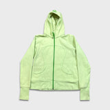 Lululemon Scuba Hoodie Womens Size 12 Green Full Zip Sports Hooded Sweater