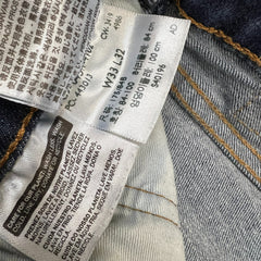 Levi's 511 Jeans Mens 33x32 Blue Slim Fit Mid Rise Dark Wash Stretch Denim Pants