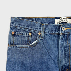 Levi's 505 Slim Fit Jeans Mens 36x30 Blue Straight Medium Wash Denim Pants