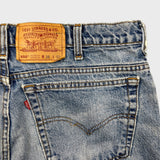 Vintage 90s Levi's 550 Jeans Men 36x27 Blue Relaxed Fit Tapered Leg Faded Denim Pants