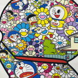 2017 Uniqlo x Takashi Murakami Doraemon T Shirt Mens Medium White Flower Art UT Tee