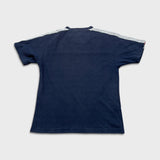 Vintage 90s Fila T Shirt Mens Medium Blue Faded Embroidered Logo Knit Tee