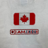 Vintage 90s Molson Canadian T Shirt Mens XL White I Am Canadian Short Sleeve Tee