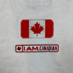 Vintage 90s Molson Canadian T Shirt Mens XL White I Am Canadian Short Sleeve Tee