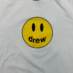 Drew House Mascot T Shirt Mens XL White Smiley Face Justin Bieber Graphic Tee