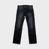 Levi's 511 Jeans Mens 32x30 Black Slim Fit Straight Leg Stretch Faded Mid Rise Denim Pants
