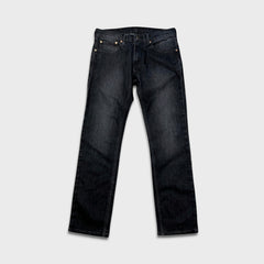 Levi's 511 Jeans Mens 32x30 Black Slim Fit Straight Leg Stretch Faded Mid Rise Denim Pants