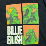 Billie Eilish T Shirt Mens Large Black 3 Photo Logo Portrait Graphic Band Tee