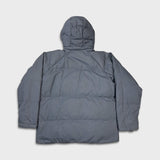 Vintage Y2K Nike Air Jacket Mens Large Gray Sportswear Spell Out Swoosh Full Zip Puffer Coat
